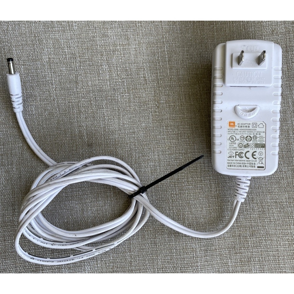 JBL AC Adaptor Model KSAS0250590333D5 5.9V 3.33A White Ktec Power Genuine OEM